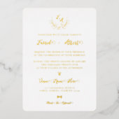 Aluminium Invitation en feuille 5" x 7" (Recto)