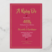 Aluminium Invitation en feuille d'aluminium (Verso)