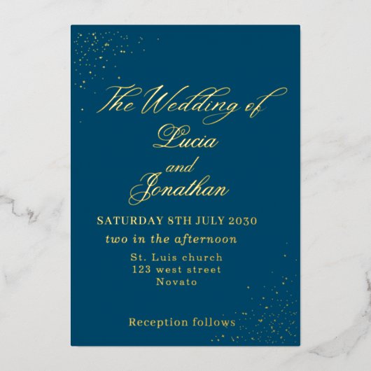 Aluminium Invitation en feuille d'aluminium (Recto)