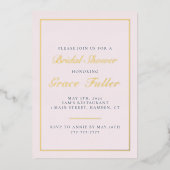 Aluminium Invitation en feuille d'aluminium avec typographie (Recto)