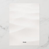 Aluminium Invitation en feuille d'aluminium Élégance Côtière (Verso)