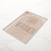 Aluminium Invitation en feuille d'aluminium en forme d'arche (Rotation)