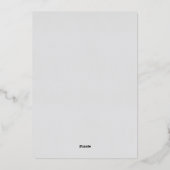 Aluminium Invitation en feuille d'argent pour l'hiver oneder (Verso)