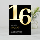 Aluminium Invitation en feuille de métal pour une fête d'ann (Debout devant)