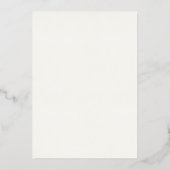 Aluminium Invitation en feuille d'or dorée (Verso)