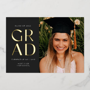 Aluminium Invitation en feuille d'or graduée bloc gradué