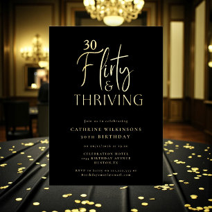 Aluminium Invitation en feuille d'or pour 30e anniversaire p