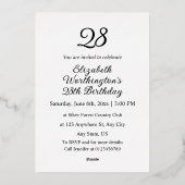 Aluminium Invitation en papier d'aluminium (Verso)