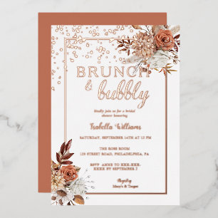 Aluminium Invitation en papier d'aluminium élégante Rose Gol