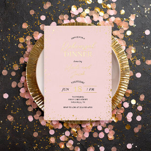Aluminium Invitation en papier d'aluminium pour dîner de rép