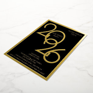 Aluminium Invitation en papier d'aluminium pour une soirée d