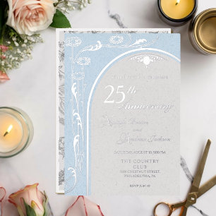 Aluminium Invitation en papier métallisé pour anniversaire d