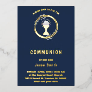 Aluminium Invitation en papier métallisé pour la Première co