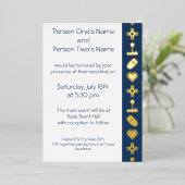 Aluminium Mode multijoueur en invitation Navy Foil (Debout devant)