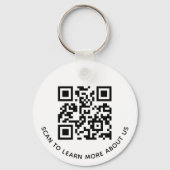 Aluminium QR Code Sleutelhanger voor Business Logo (Voorkant)