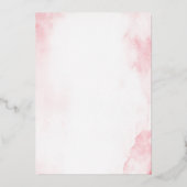 Aluminium Quinceanera invitation en espagnol (Verso)