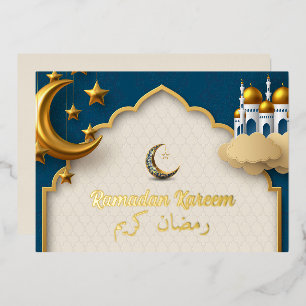 Aluminium Ramadan Kareem Ramadan Moubarak Invitation en Papi