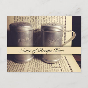  aluminium retro geïnspireerd door favoriete recep briefkaart