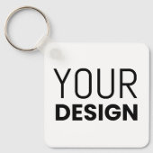 Aluminium Square Sleutelhanger [+andere vormen] (Voorkant)