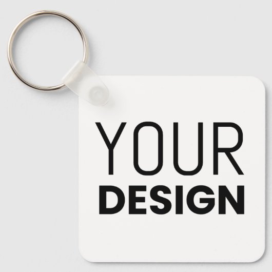 Aluminium Square Sleutelhanger [+andere vormen] (Voorkant)