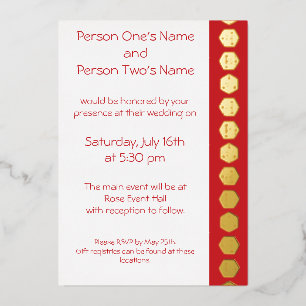 Aluminium Tabletop Chic en feuille de cerise Invitation
