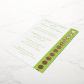 Aluminium Tabletop Chic en Peridot Foil Invitation (Rotation)