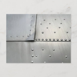  aluminium Vliegtuig Huid Feestdagenkaart