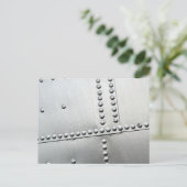 Aluminium Vliegtuig Vintage Briefkaart (Staand voorkant)