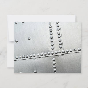 Aluminium Vliegtuig Vintage Briefkaart