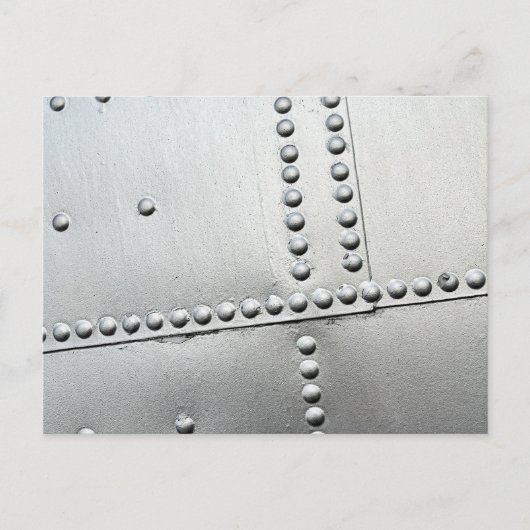 Aluminium Vliegtuig Vintage Briefkaart (Voorkant)