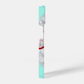 Aluminium Wreath Retro Kerstmis iPhone Hoesje (Rechterkant)