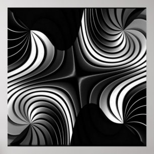 aluminiumstrepen abstract poster