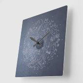 aluminum wire ornaments vierkante klok (Hoek)