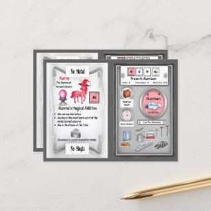 Alumna - Aluminium Horn Unicorn Game Kaart