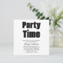 Alumni Lettertype Zwart Wit Afstudeerfeest Kaart
