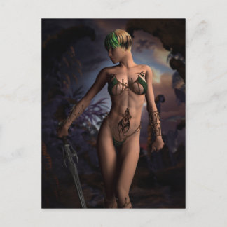 Alura Elven Warrior Briefkaart