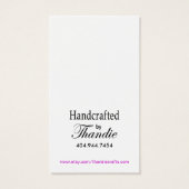 Alure Carte de visite de balise de cadeau "Artisan (Dos)
