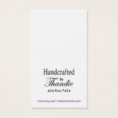 Alure Carte de visite de balise de cadeau "Artisan (Dos)