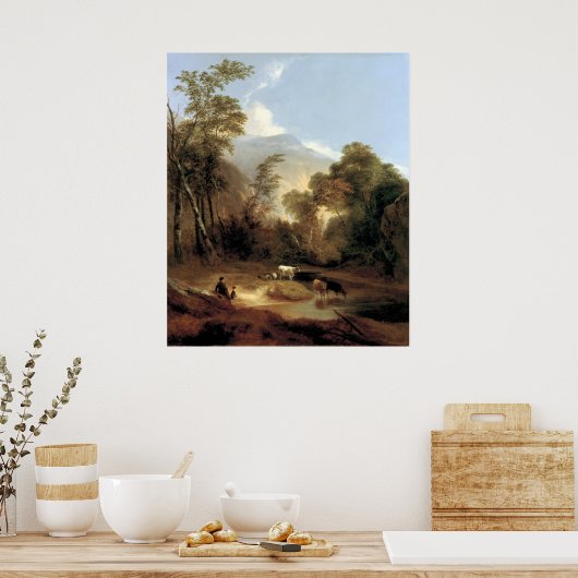 Alvan Fisher Pastoral Landschap Poster (Keuken)