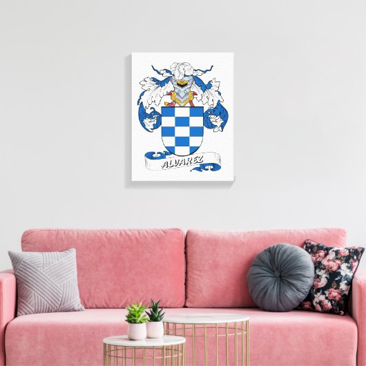Alvarez Family Crest Canvas Afdruk (Insitu (Woonkamer))