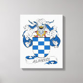 Alvarez Family Crest Canvas Afdruk (Voorkant)