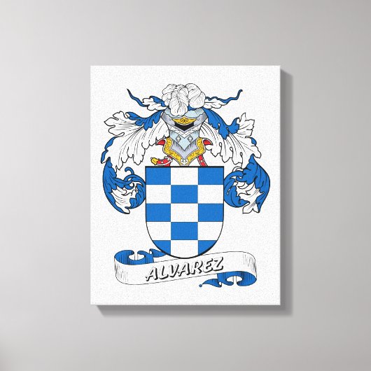 Alvarez Family Crest Canvas Afdruk (Voorkant)