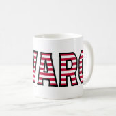 Alvaro Nom Prénom USA styled Tasse Café (Devant droit)