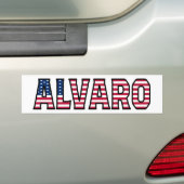 Alvaro Nom Vorname USA Aufkleber Sticker Auto (En voiture)