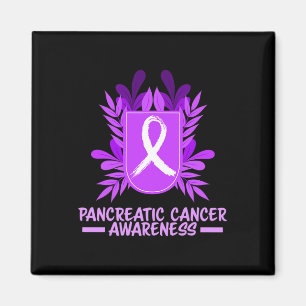 Alvleesklier Kanker Awareness Maand Paarse Lint FL Magneet