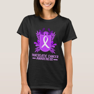 Alvleesklier Kanker Awareness Maand Paarse Lint FL T-shirt