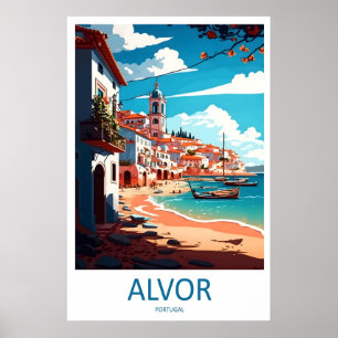 Alvor Vintage Reisposter Ski Nationaal Park Poster