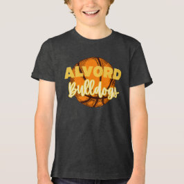 Alvord TX Bulldogs Basketbal T-shirt