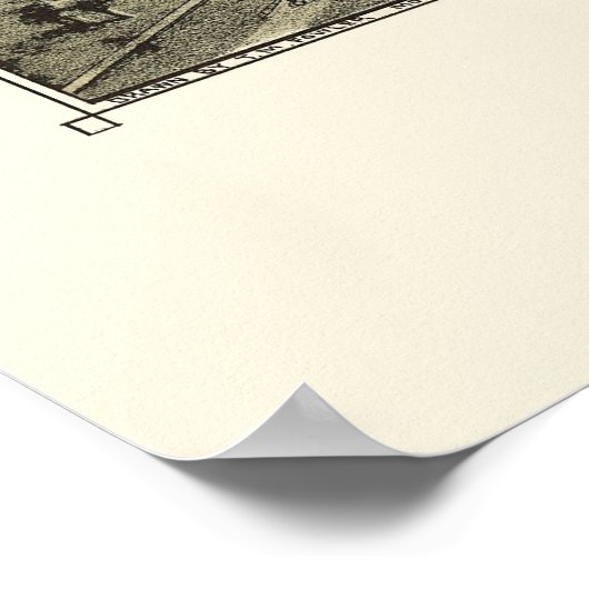 Alvord, TX Panorama - 1890 Poster (Hoek)