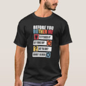Alvorens u me Beheerder van Sysadmin verbindt T-shirt (Voorkant)